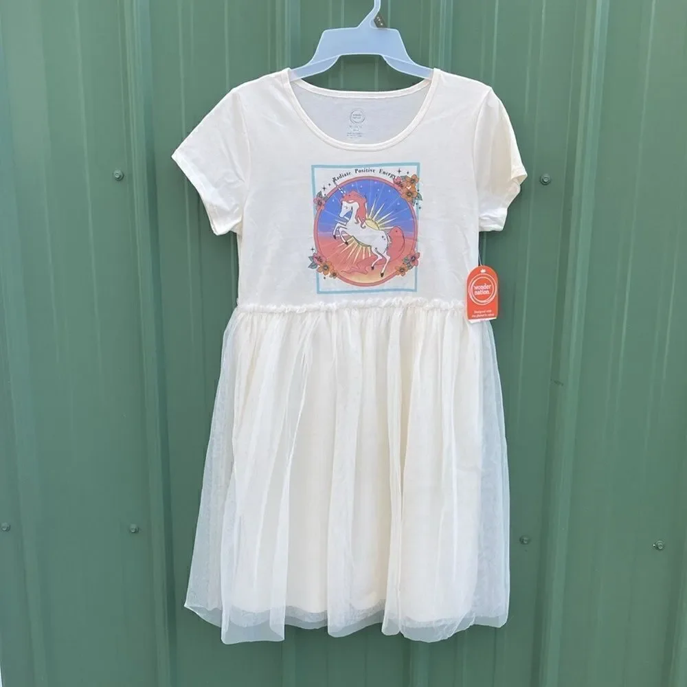 Girls Short Sleeve Comfy Tutu Dress Size XL Plus
